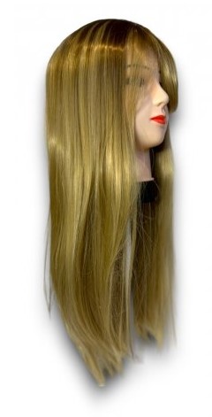 Peruka damska wysokiej jakości - jasnobrązowa 70 cm